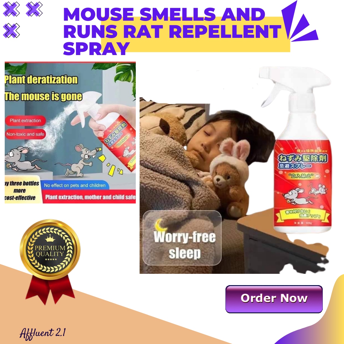 Mouse smells and runs Rat Repellent Spray Anti Rat Spray Can repel mice