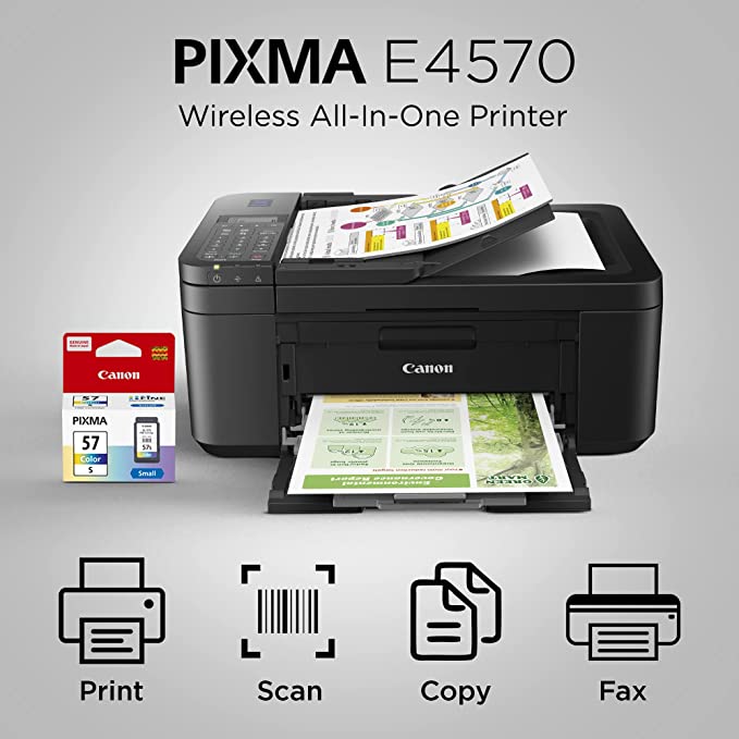 Canon PIXMA E4570 Compact Wireless AllInOne with Fax Lazada PH