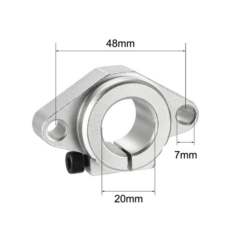 Linear Motion Rail Clamping Rod Rail Guide Support For 20mm Diameter ...