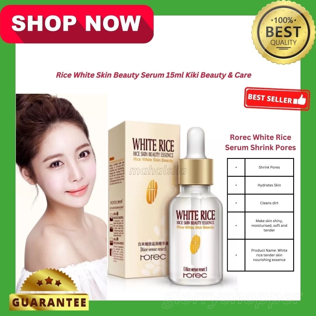 NEW ROREC Rice White Skin Beauty Serum 15ml Rice serum for face