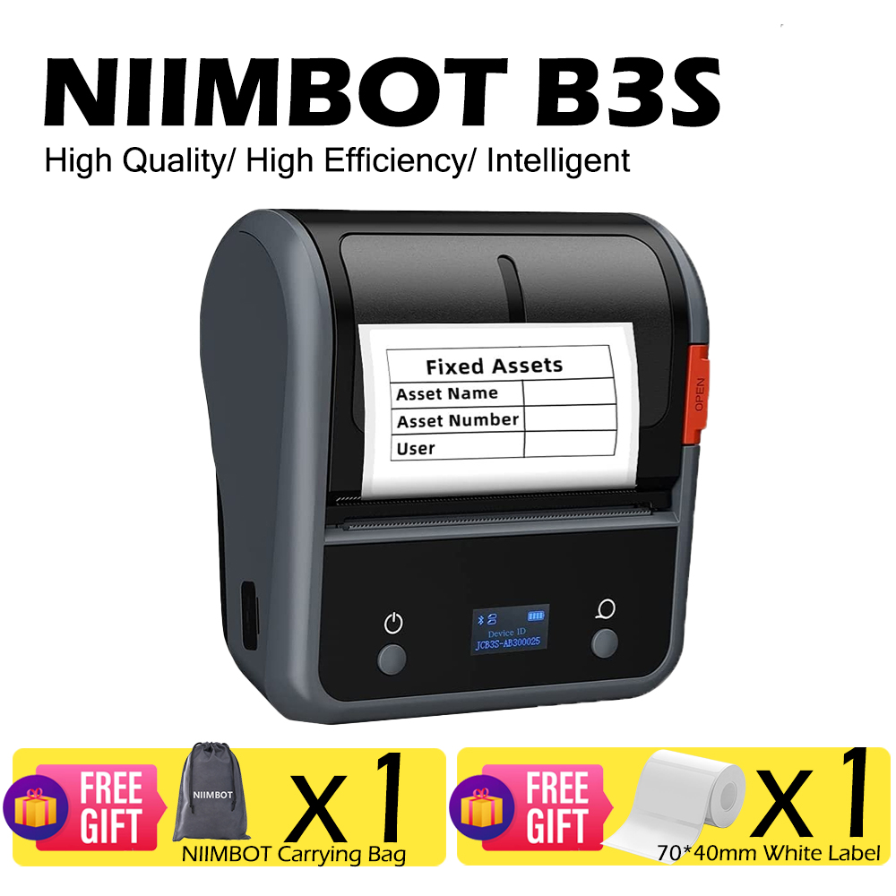 Niimbot B3s Label Printer Inkless Bluetooth Portable Mobile Phone