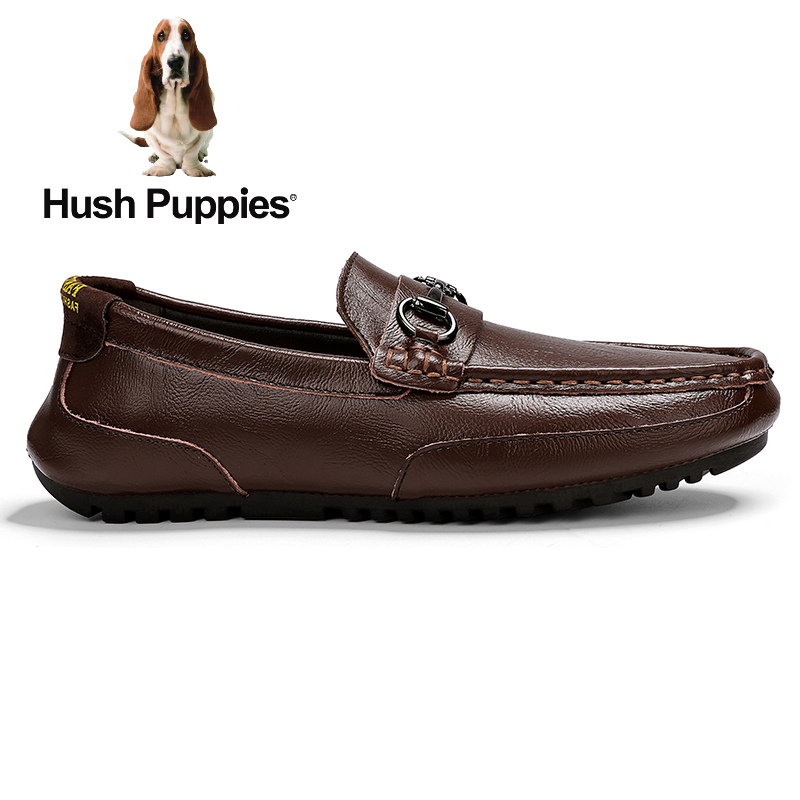 Hush-Puppies Slip-Ons Shoes Zane HP Men Shoes Black Genuine
