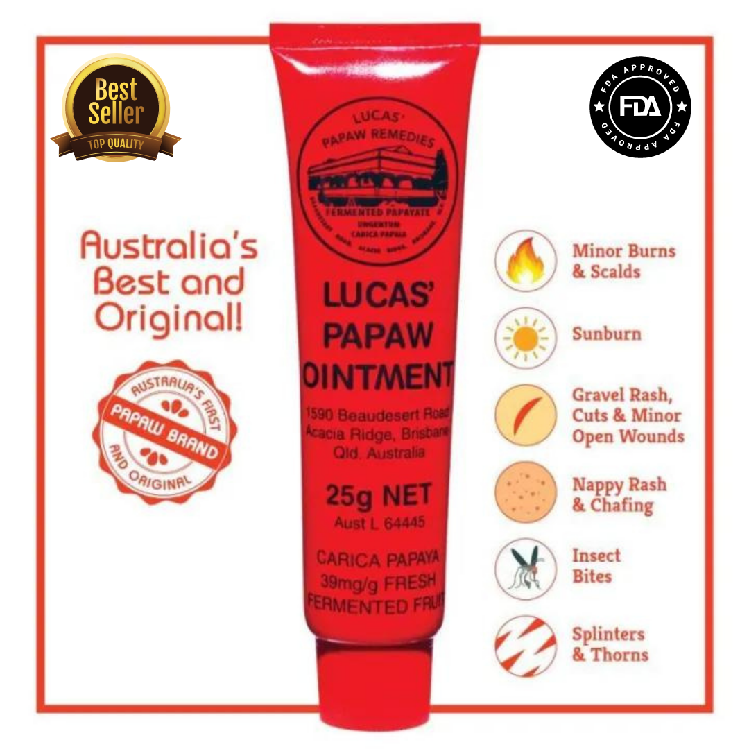 4PCS 25g Australia Lucas Papaw Ointment Rash Cream Lip Balm Papaya Skin  Repair Papaw Cream Lucas Oil Skin Care - AliExpress