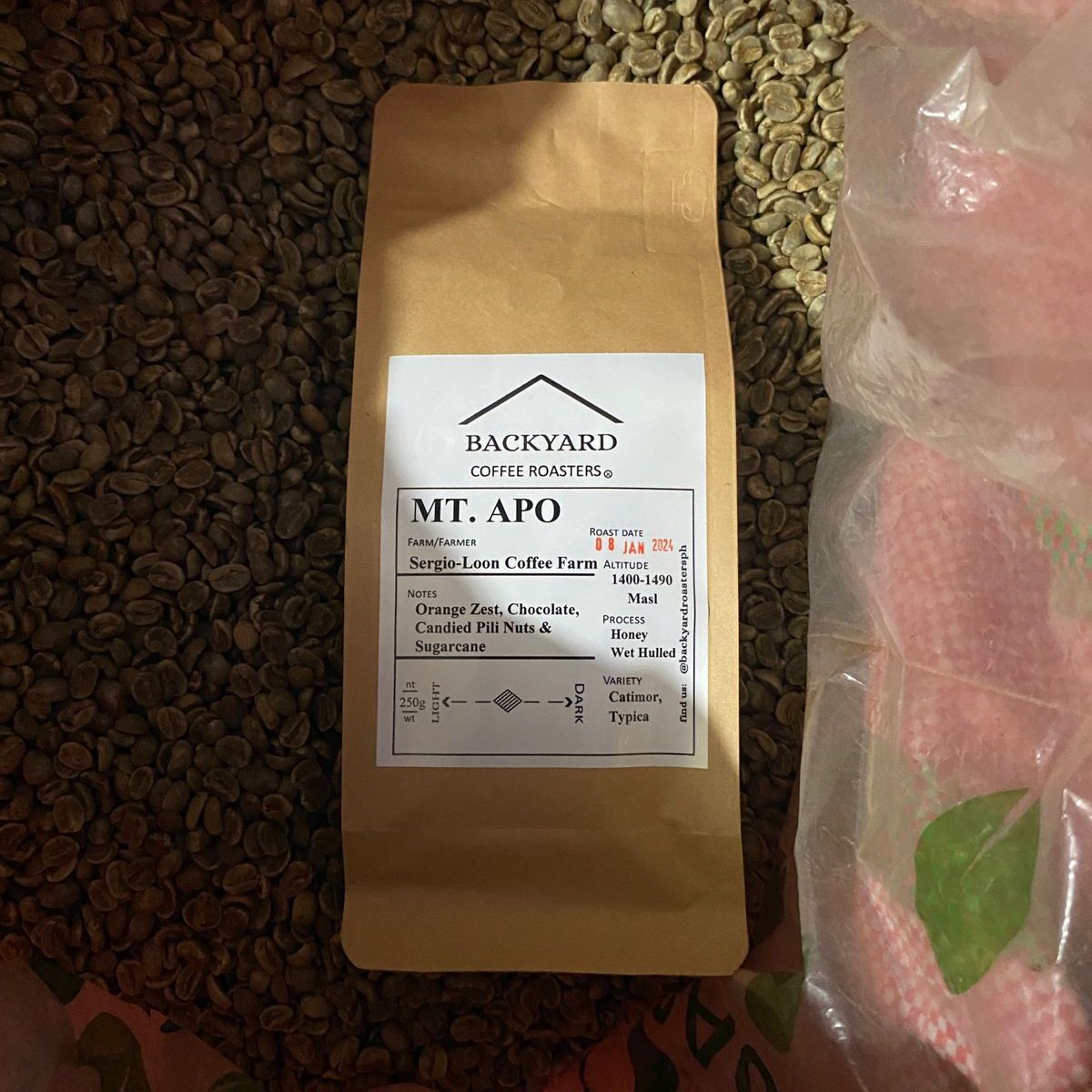 Backyard Coffee Roasters - Mt. Apo | Sergio-Loon Coffee Farm (250 grams ...
