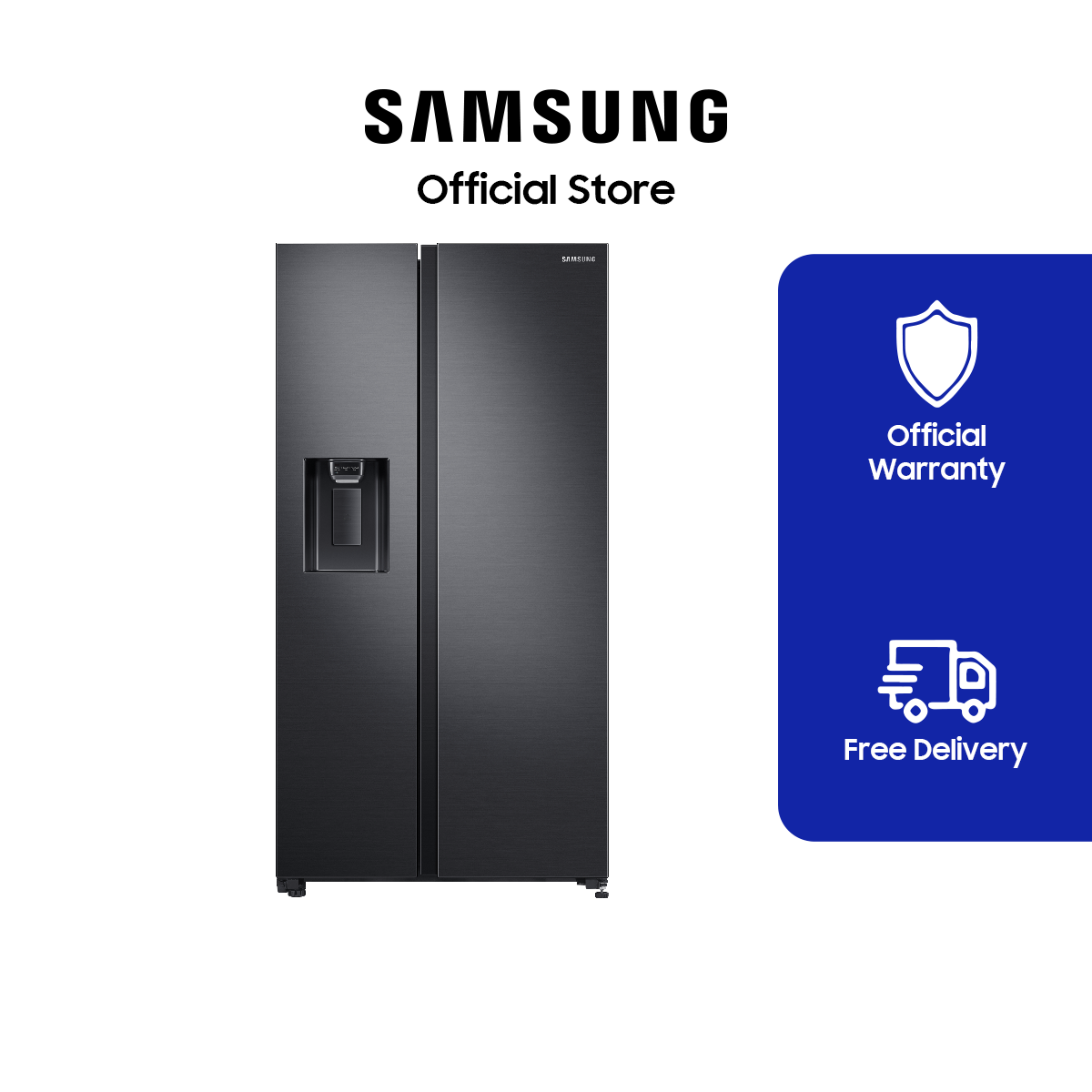 Samsung RS64R5301B4/TC 23.9 cu.ft. Side By Side Refrigerator with All