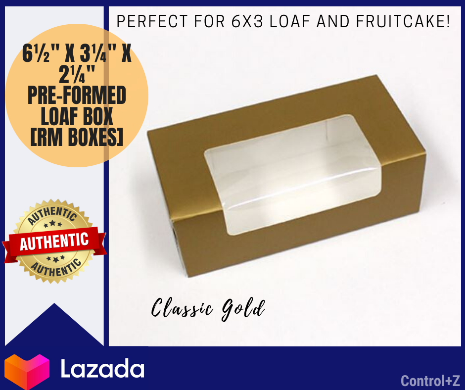 [6x3 Loaf Box] 6½ x 3¼ x 2¼" Loaf Box with Window 20pieces/pack 20pcs