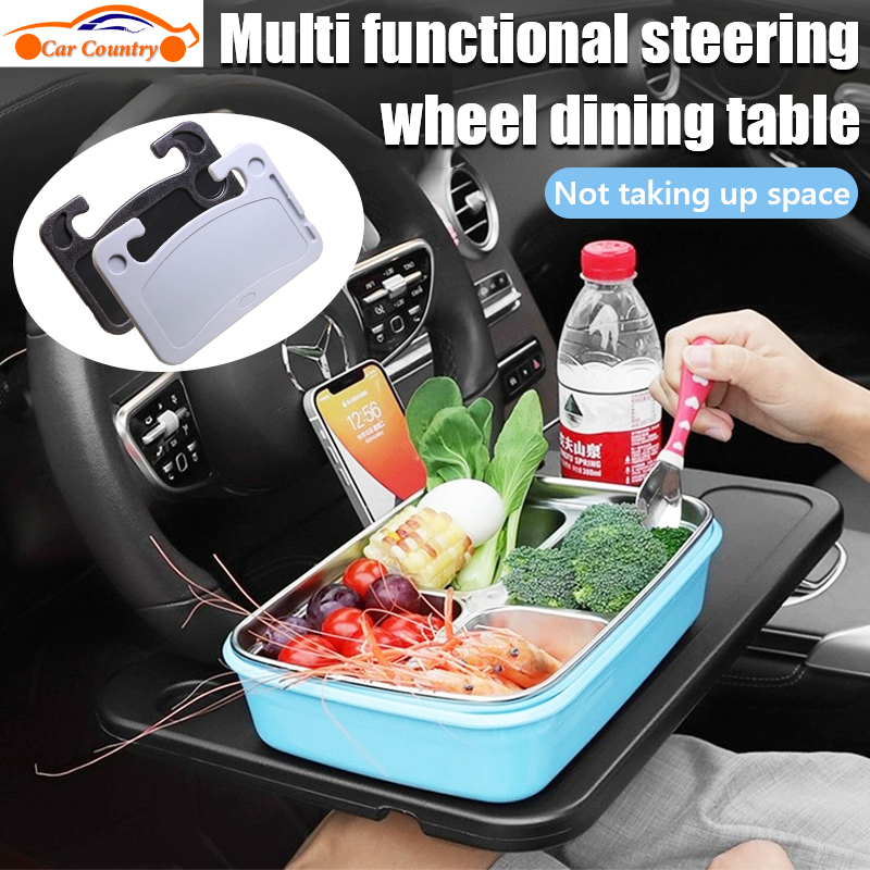 Car Tray Shelving Dining Plate Steering Wheel Multifunctional Office Small  Table Notebook Holder Steering Wheel Dining Table Car Interior Accessories