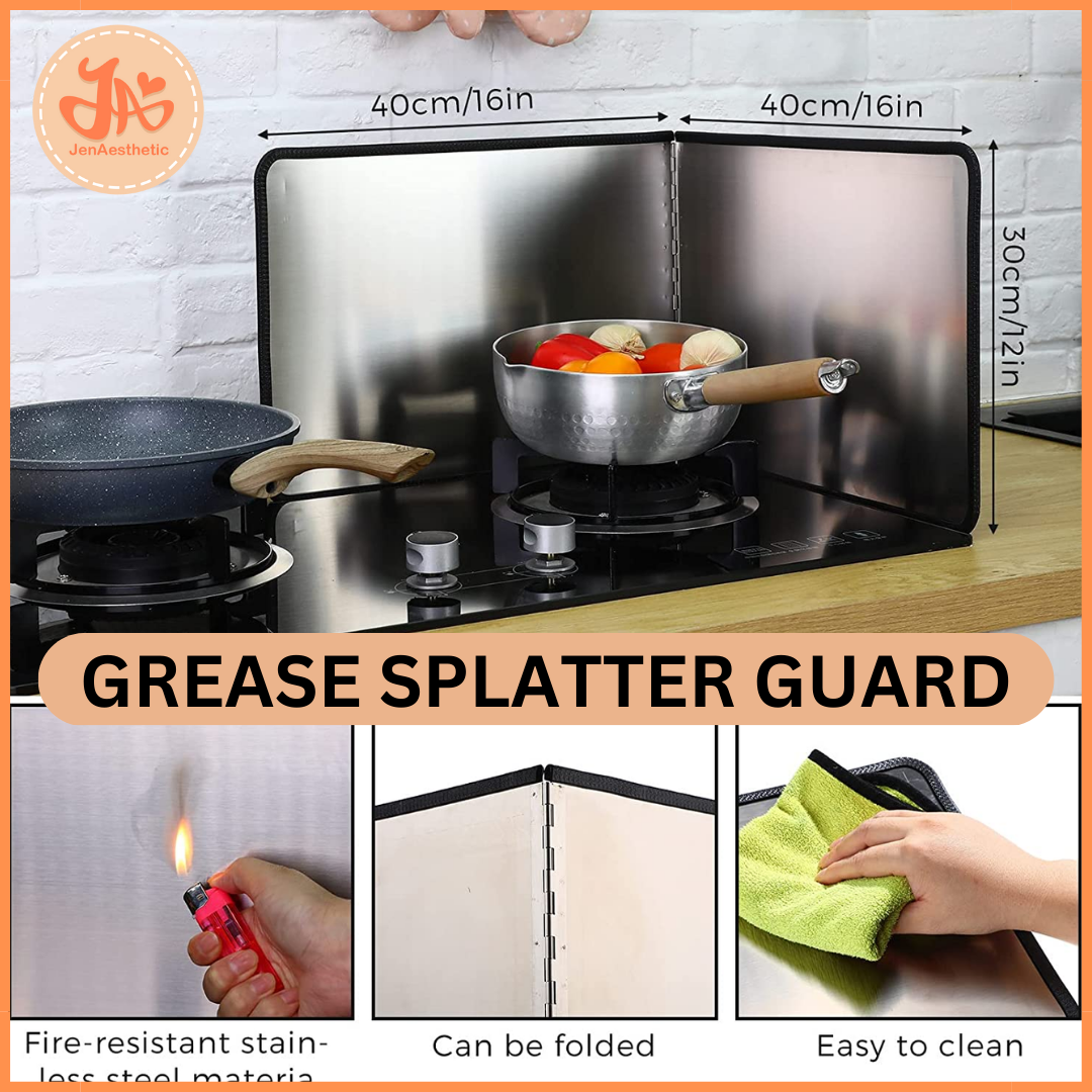 Splatter Guard for Cooking, Foldable Kitchen Oil Splash Guard, Kitchen  Cooking Frying Pan Oil Splash Gas Stove Cover Anti-Splashing Oil Baffle for