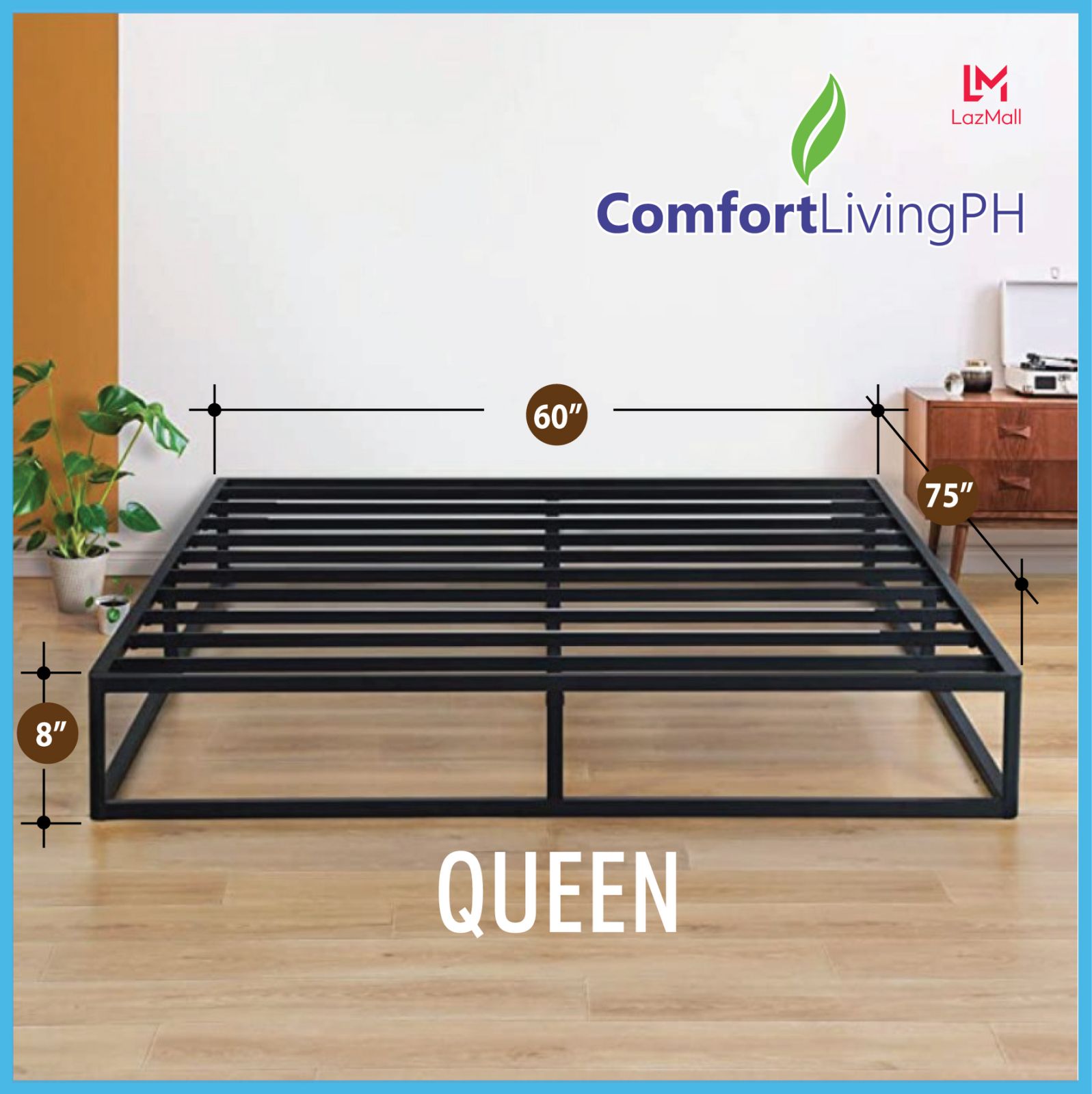 Comfort Living Premium Signature, Steel Bed Frame
