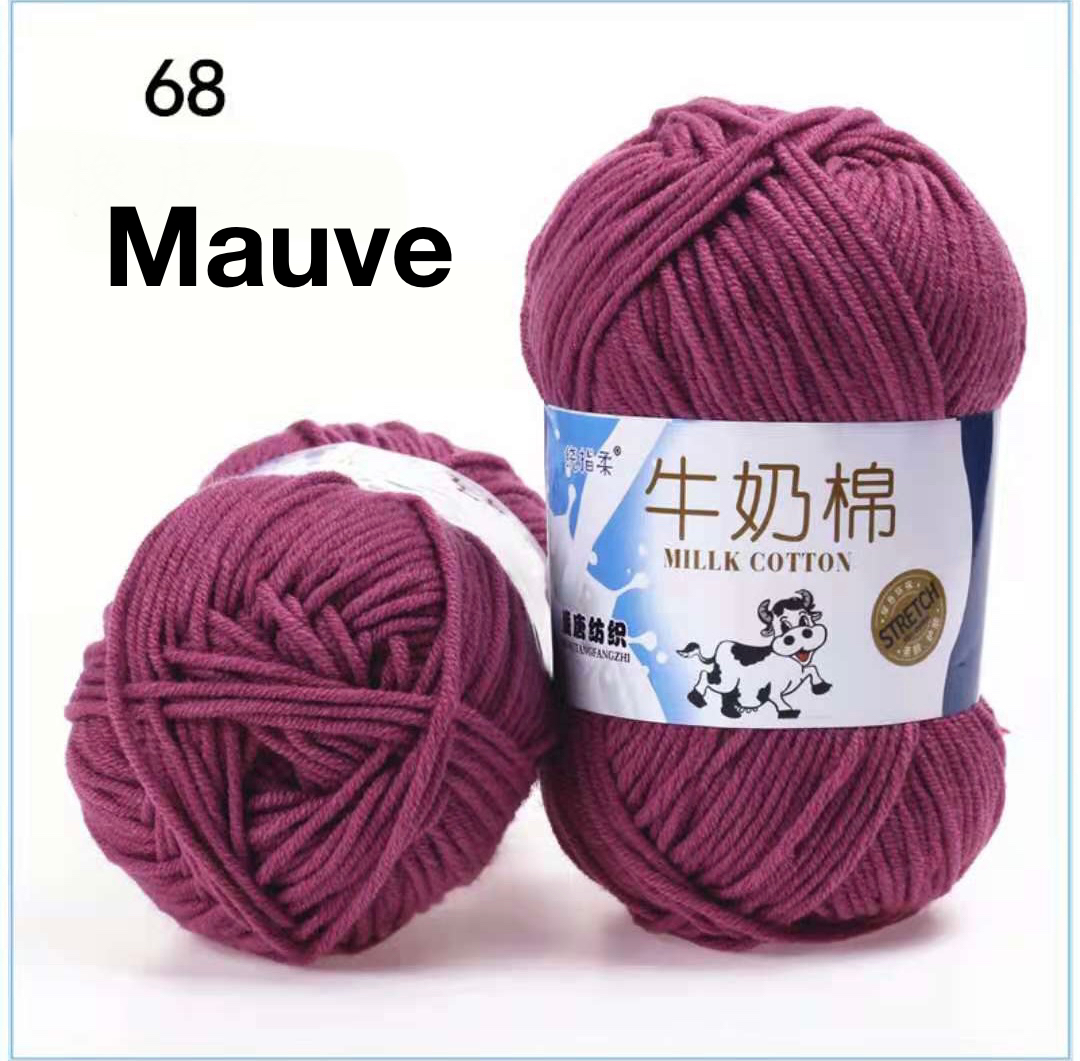 Milk cotton crochet knitting yarn 5 ply 50g green color