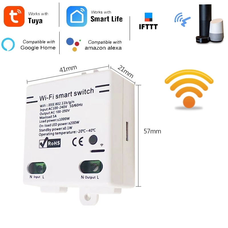 Bảng giá New 5A Smart Home WiFi Wireless Switch Module for IOS Android APP Control Phong Vũ