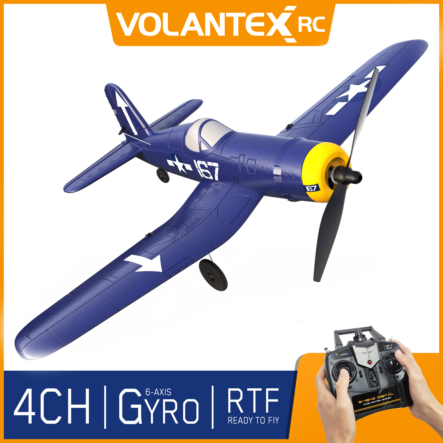 Volantex Rc Plane G Ch Axis Gyro Mustang P D Epp Mm Wingspan Fixed Wing Airplane