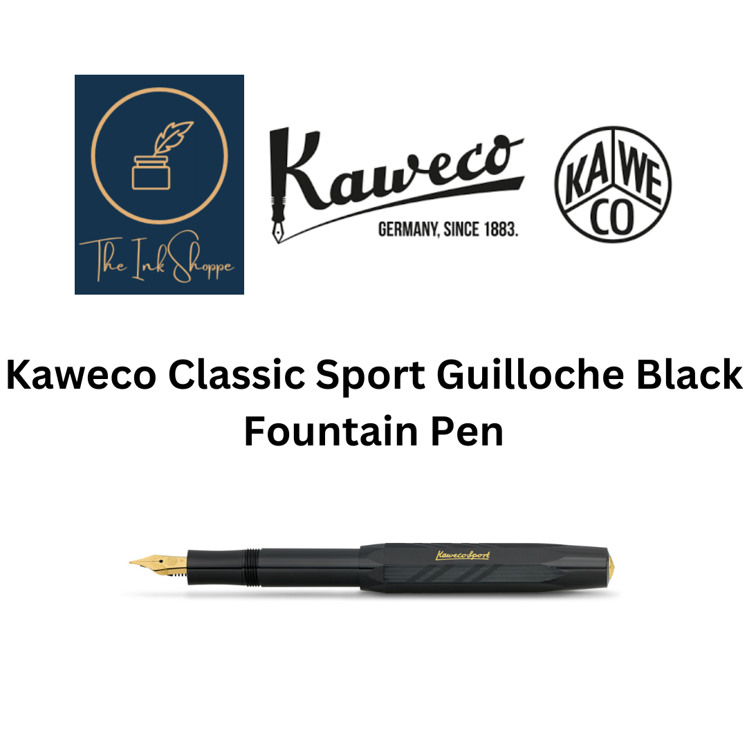 Kaweco Classic Sport Guilloche Black Fountain Pen