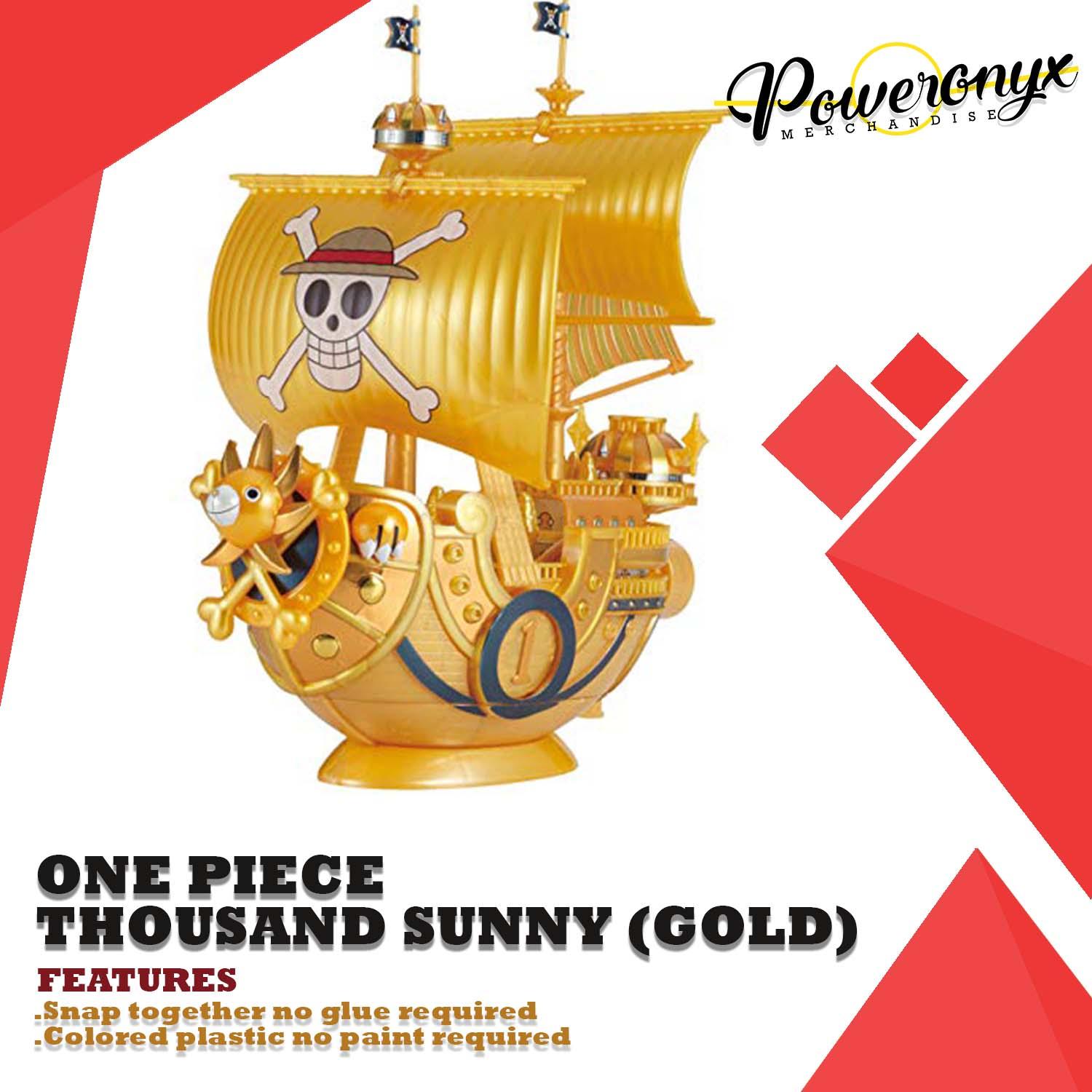 One Piece Thousand Sunny Gold Pirate Ship Action Figure Assemble Lazada Ph