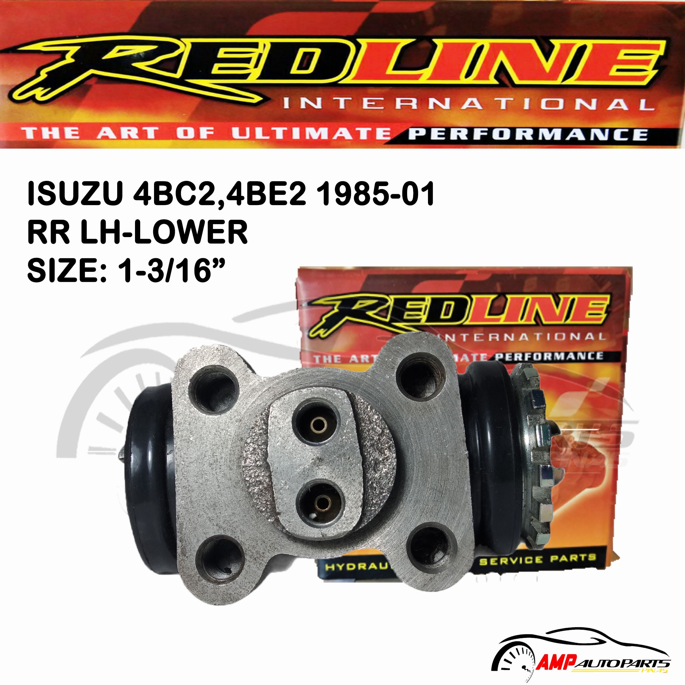 WHEEL CYLINDER ASSEMBLY FOR ISUZU 4BC2, 4BE2 198501 RR LHUPPER