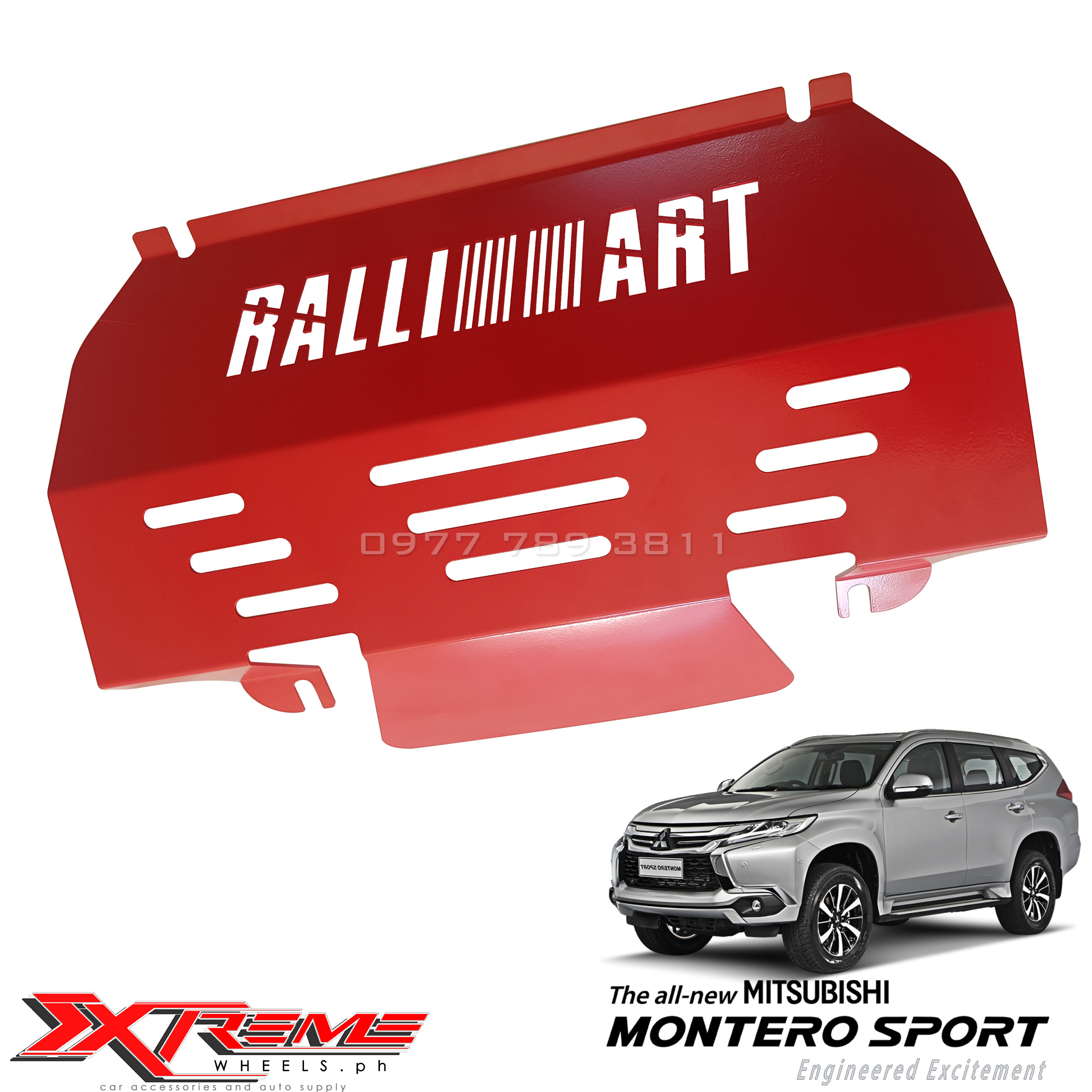 MITSUBISHI MONTERO 20162023 RALLIART SKID PLATE / SKIDPLATE THAILAND MADE / Under Engine