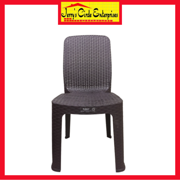 [IN STOCK] JOLLY PLASTIC RATTAN CHAIR / RATTAN CHAIR / SET OF RATTAN