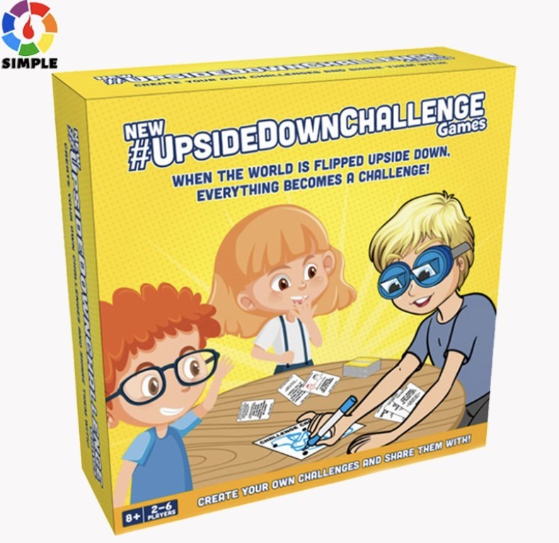 UpsideDownChallenge Game for Kids & Family - Complete Fun Challenges with  Upside Down Goggles - Hilarious Game for Game Night and Parties - Ages 8+