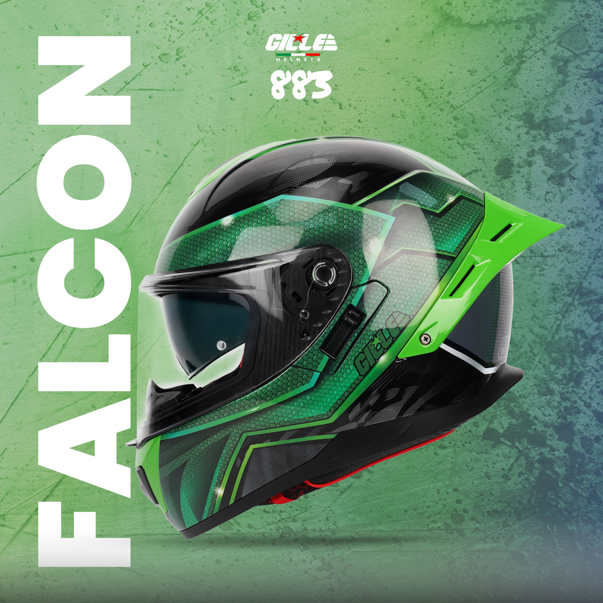 falcon motorcycle helmets F19 Helmet POC PB.VN Qun 1 with the best technology currently available on the market Green Gille Modular Helmet Gille