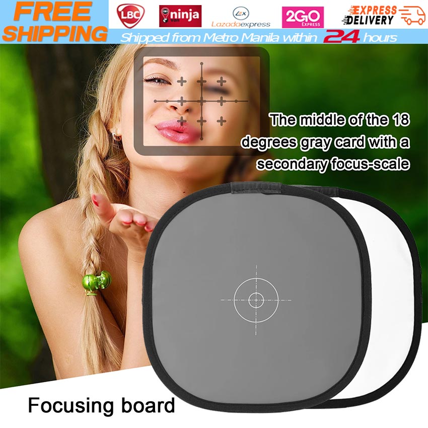 300mm White Balance Card Photography Reflector Gray & White Balance Card Photographic White