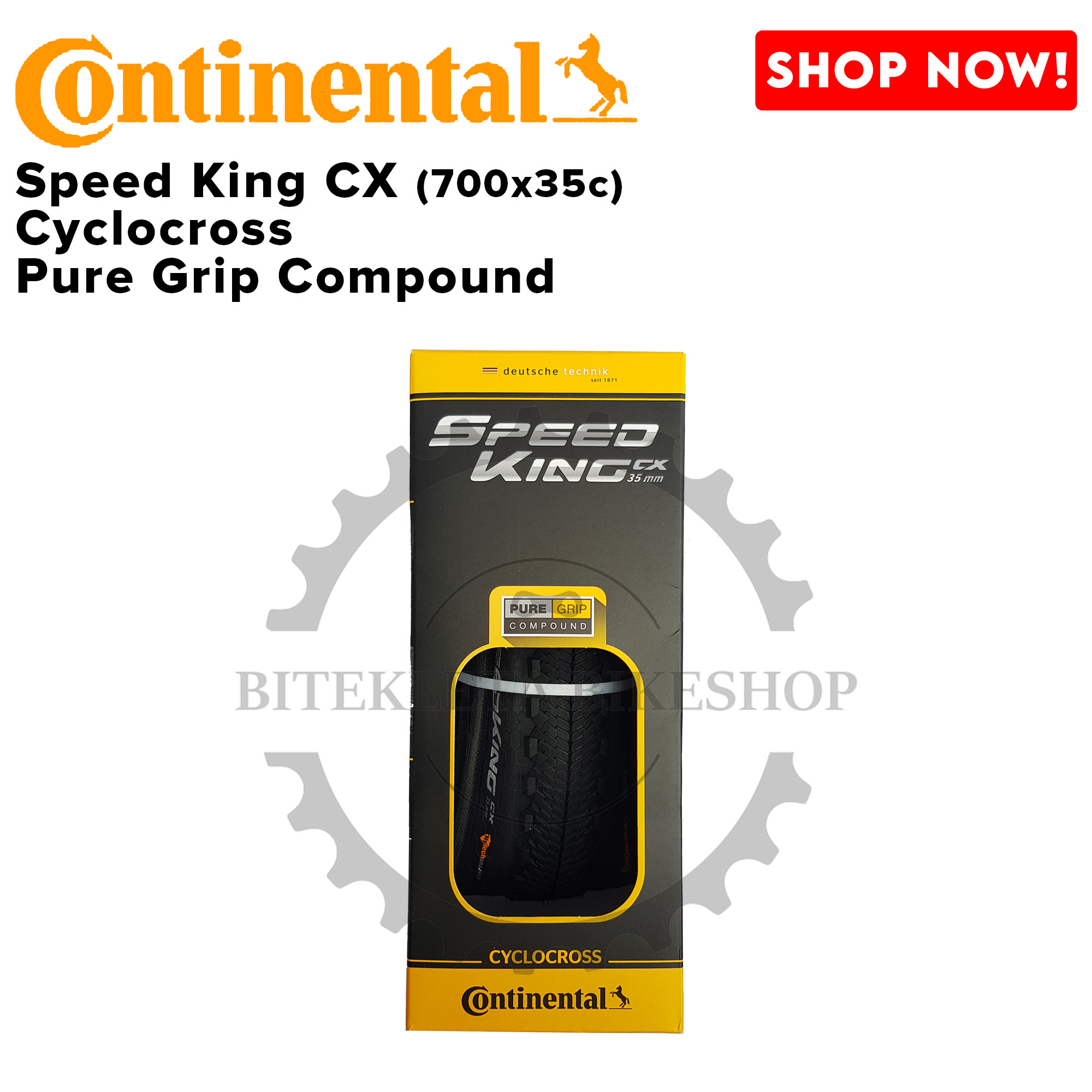 CONTINENTAL) RACE KING CX SHIELD WALL CYCLOCROSS RACEKING CYCLO
