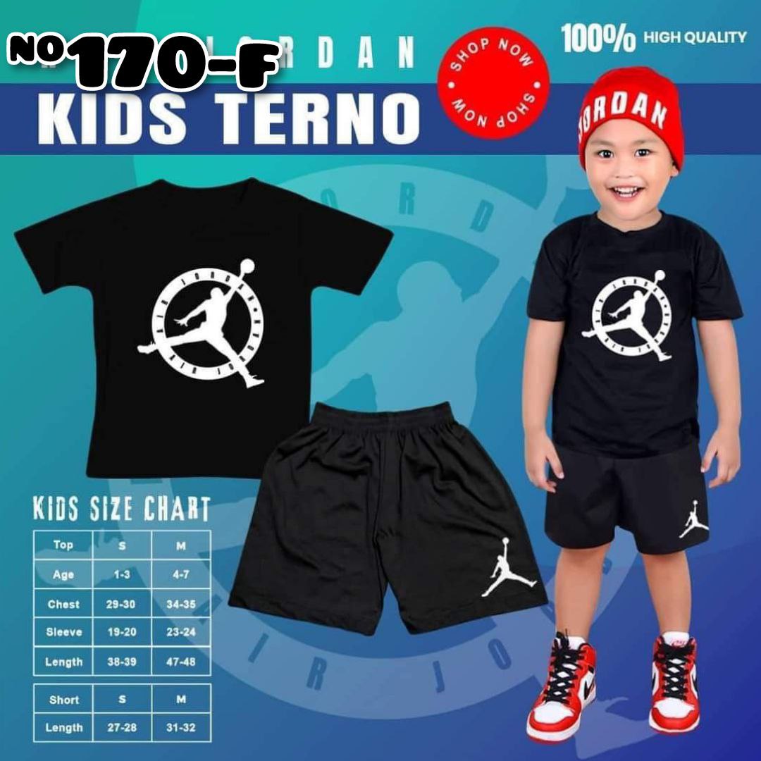 Terno Outfit for Kids Boys OOTD Best Gift T-Shirt Short Fashionable ...