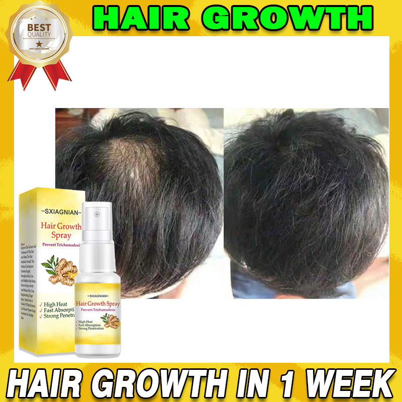 【premium】100% Effective Hair Growth Spray Ginger Extract Hair Grower 