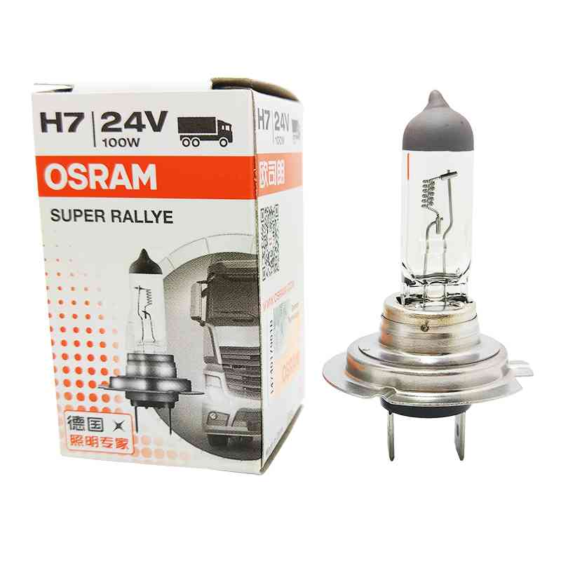 OSRAM H7 24V 100W 62250 PX26d 3200K China CLASSIC Original Head Lamp High  Low Beam Fog Bulb For Truck (1 Bulb)