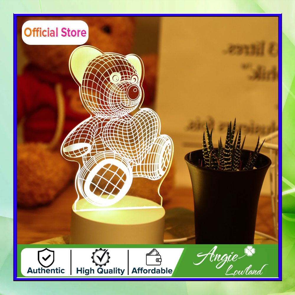 teddy bear 3d night light