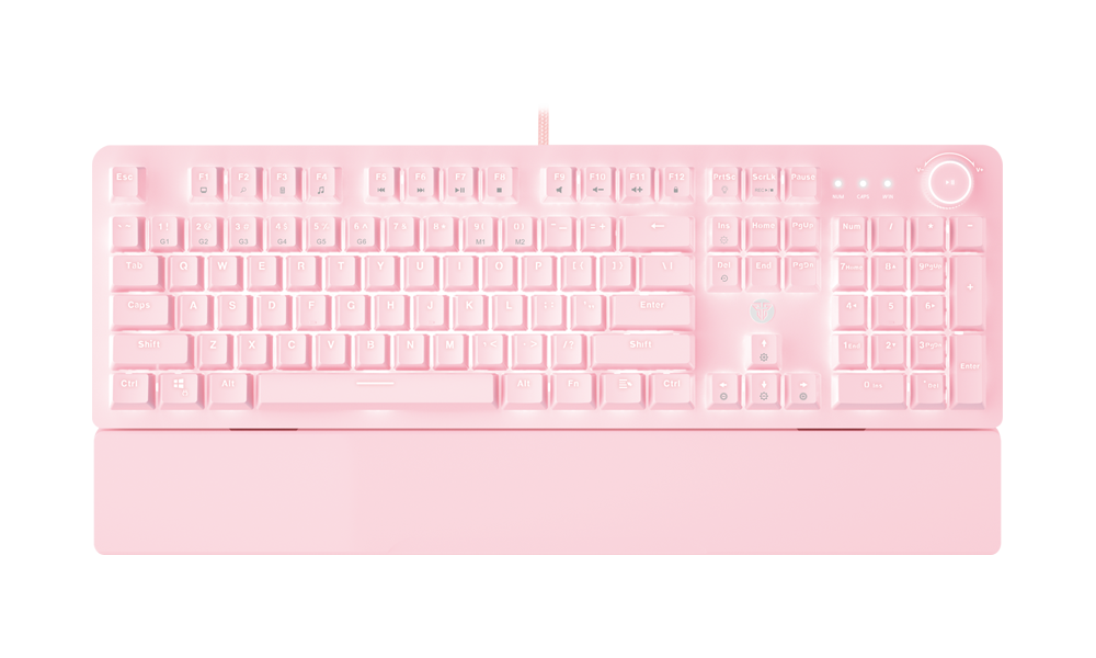 Fantech MK853 Maxpower Mechanical Gaming Keyboard (RED SWITCH) Pink