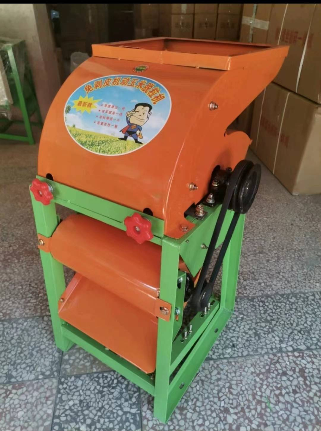 automatic corn thresher Household 220V vertical corn thresher corn