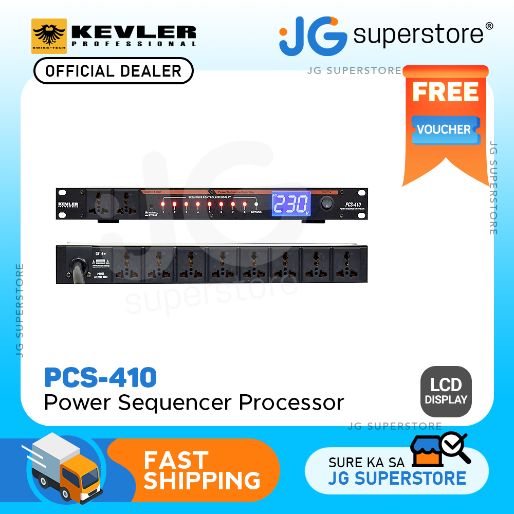 KEVLER PCS410 10Outlet Socket Power Sequencer Processor with Line