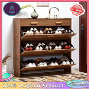 SOMMER Modern Minimalist Wooden Shoe Cabinet 80 X 24 X 120