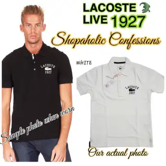 lacoste mens polo slim fit