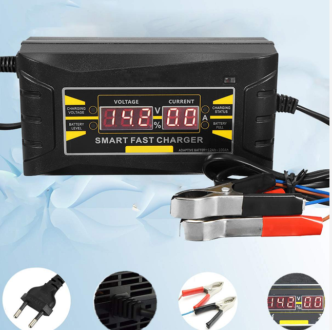 12V/24V multifunction battery charger 12V automobile and motorcycle