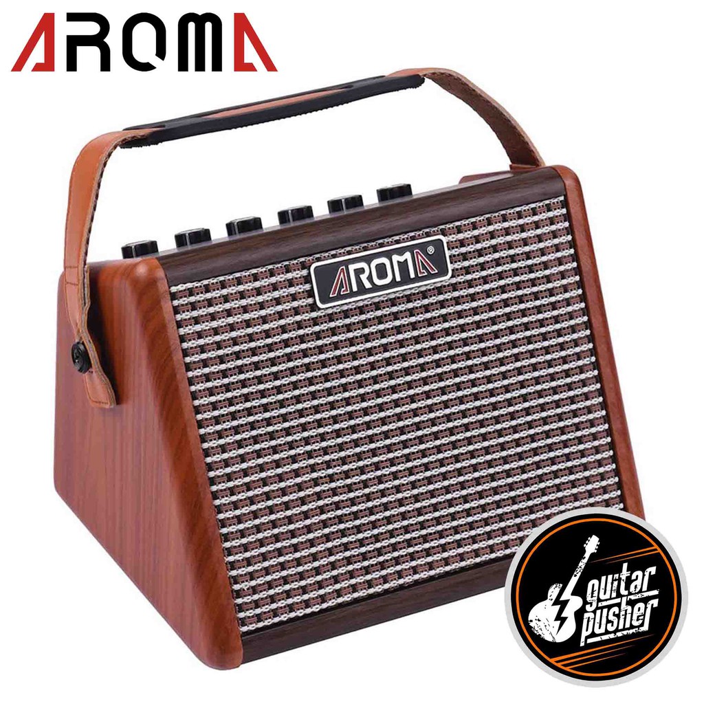 Aroma Ag-15A 15W Portable Acoustic Guitar Amplifier With Built-In ...