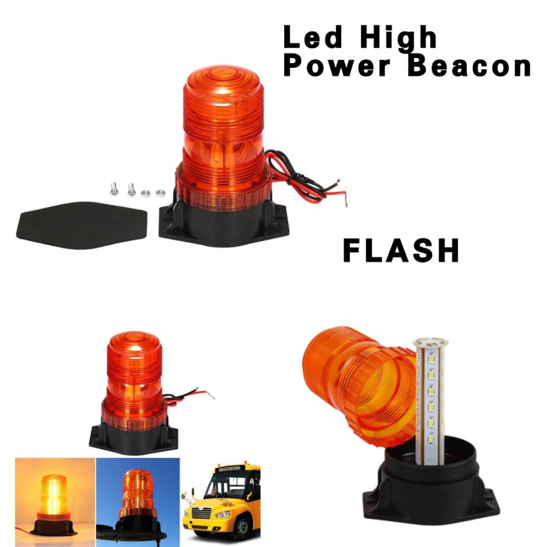 LED HIGH POWER BEACON FLASH EMERGENCY WARNING FLASHING SAFETY STROBE 30