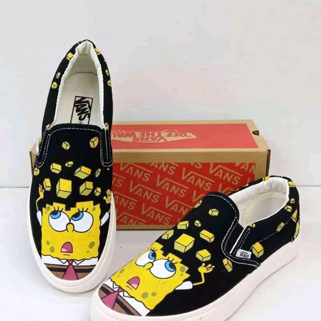vans spongebob slip on