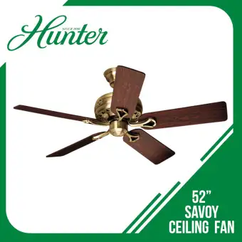 Hunter 52 Savoy Ceiling Fan Hf 24920 Antique Brass Lazada Ph