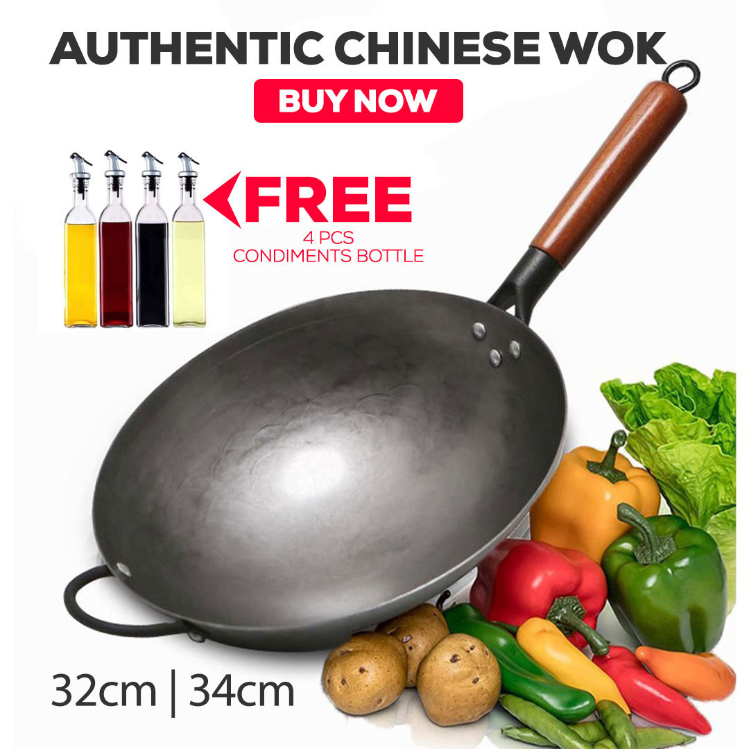 Authentic Chinese Wok Pan 34CM Lazada PH