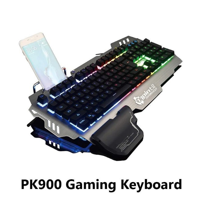 PK900 7PIN Membrane Keyboard Illuminated Gaming Keyboard | Lazada PH