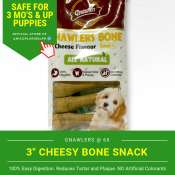 Gnawlers 3-inch Cheese Dog Snack
