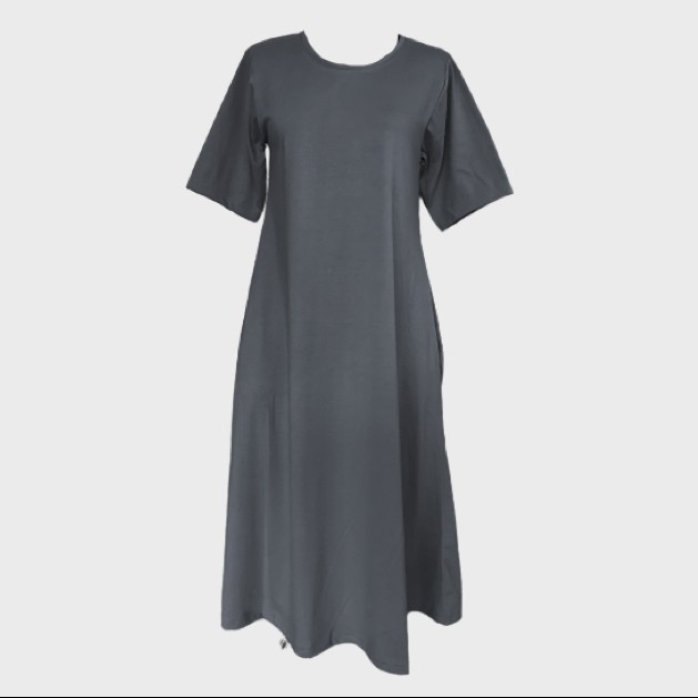 U N I Q L O quality HALF SLEEVE A LINE DRESS with two side pockets