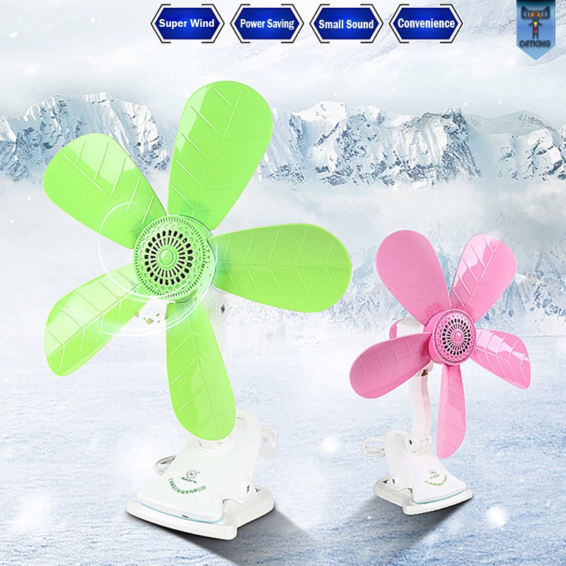 CSD.MALL ) Mini Fan Home Electric Fan W/ Clip Clover Fan Anti-Heat Portable  Clip Electric Fan office desk Shipping Fee COD | Lazada PH