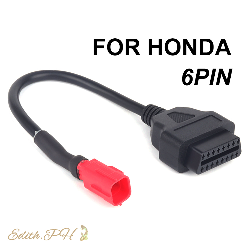 Xsentuals Honda 6pin/4pin to OBD2 Diagnostic Scanner Cable Combo
