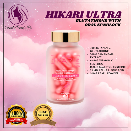 Hikari Ultra Premium Japan Glutathione With Oral Sunblock and  Photoprotection 60capsules