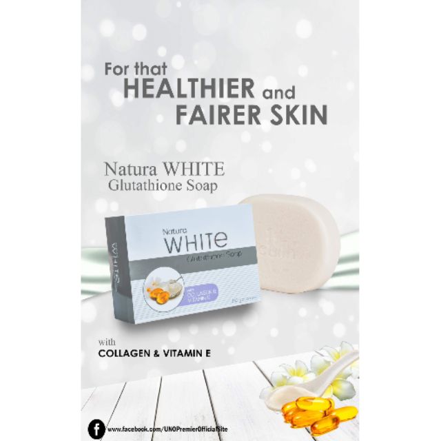 uno glutathione soap Natura White with Collagen and Vitamin E Glutalight Glutalight Soap | Glutathione