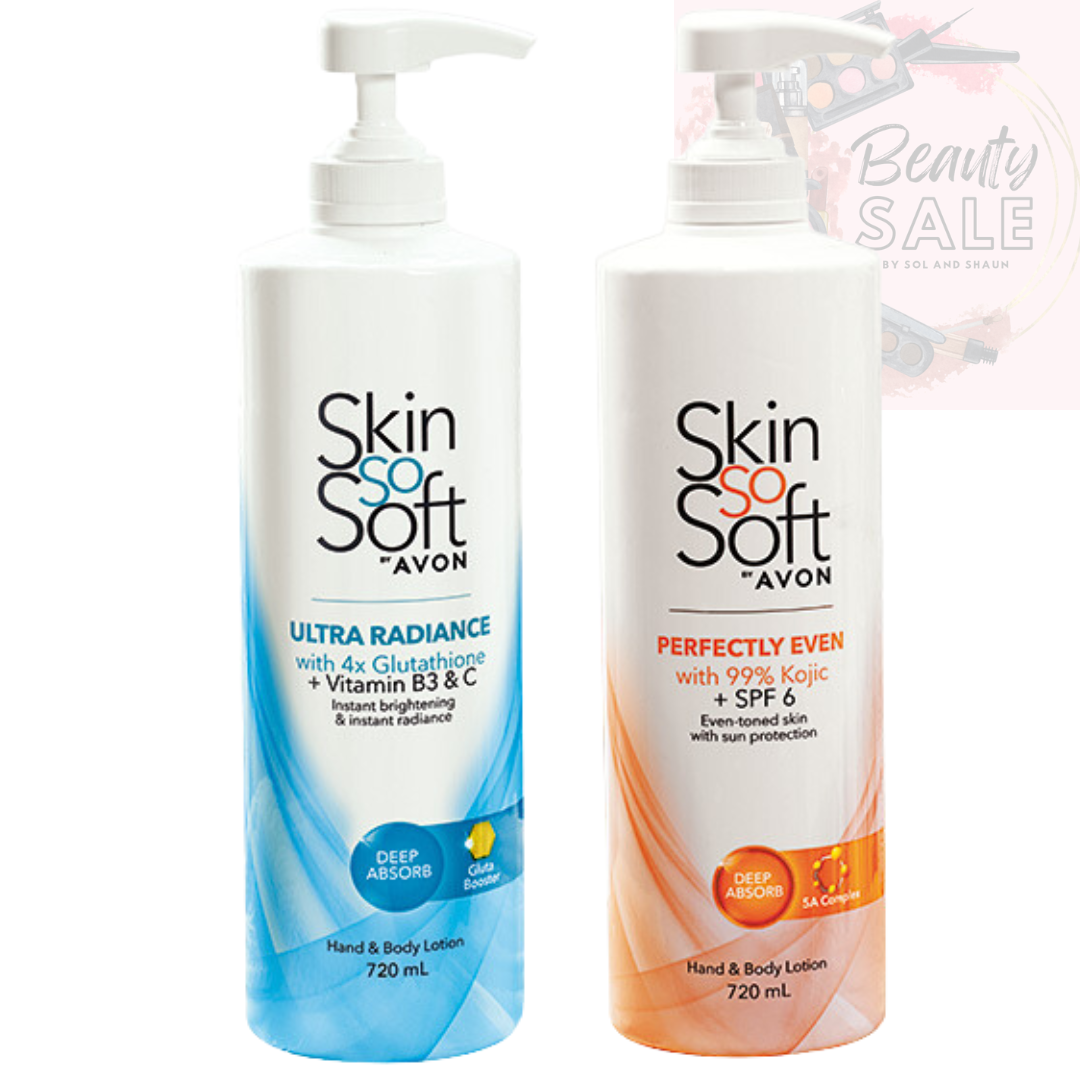 Avon Toiletries ~ NEW PACKAGING! SSS LOTIONS Skin So Soft Whitening Lotion Ultra Radiance with 4x Glutathione and Perfectly Even Kojic SPF6 250 ml and 400 ml Skin Whitening Lightening Soap - Lazada | Lazada PH Avon Toiletries ~ NEW PACKAGING! SSS LOTIONS Skin So Soft Whitening Lotion Ultra Radiance with 4x Glutathione and Perfectly Even Kojic SPF6 250 ml and 400 ml Skin Whitening Lightening Soap - Lazada | Lazada PH
