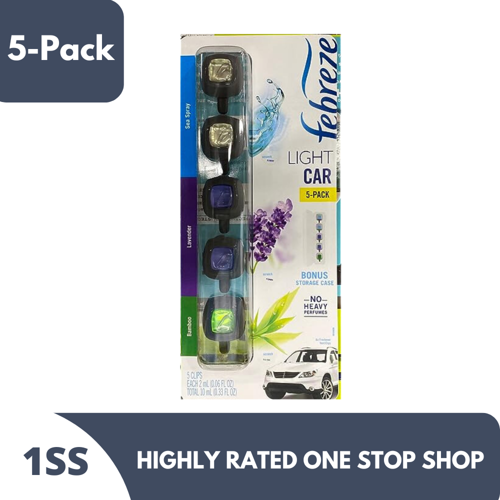 Febreeze Light Car Freshener Vent Clip Variety 5Pack Lazada PH