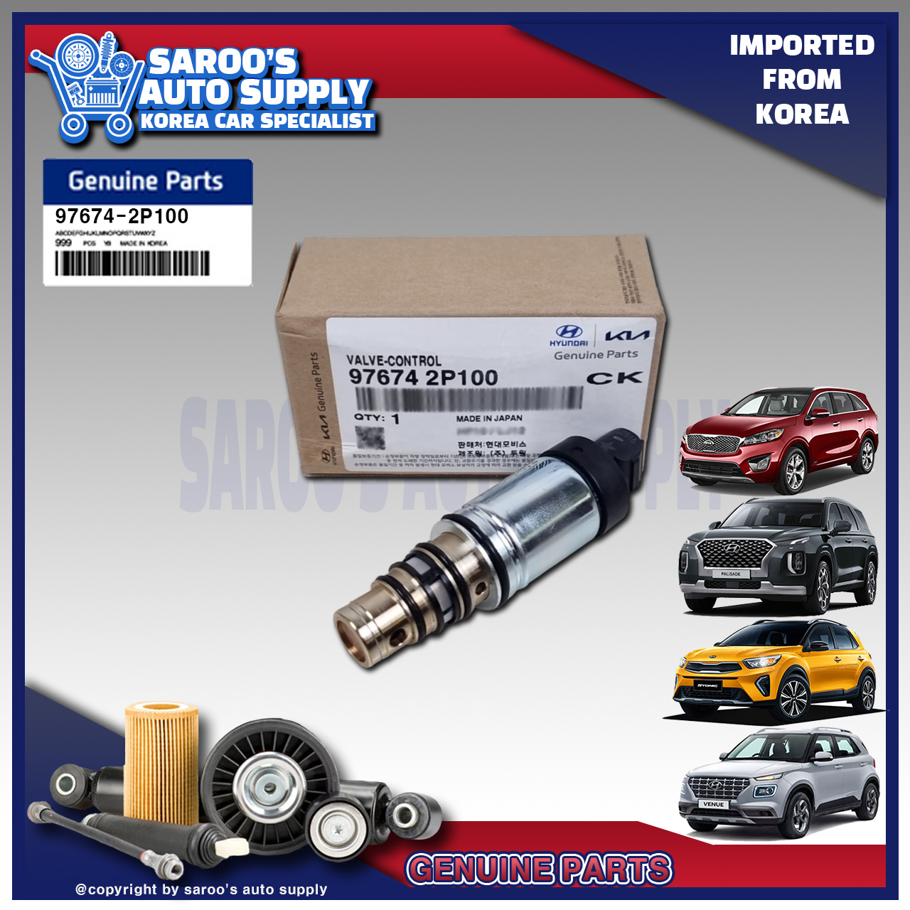 [Genuine] ECV Valve / Aircon Compressor Sensor For Venue (1923